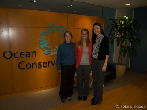 Anna Zivian, Carmen Yeung and I at Ocean Conservancy