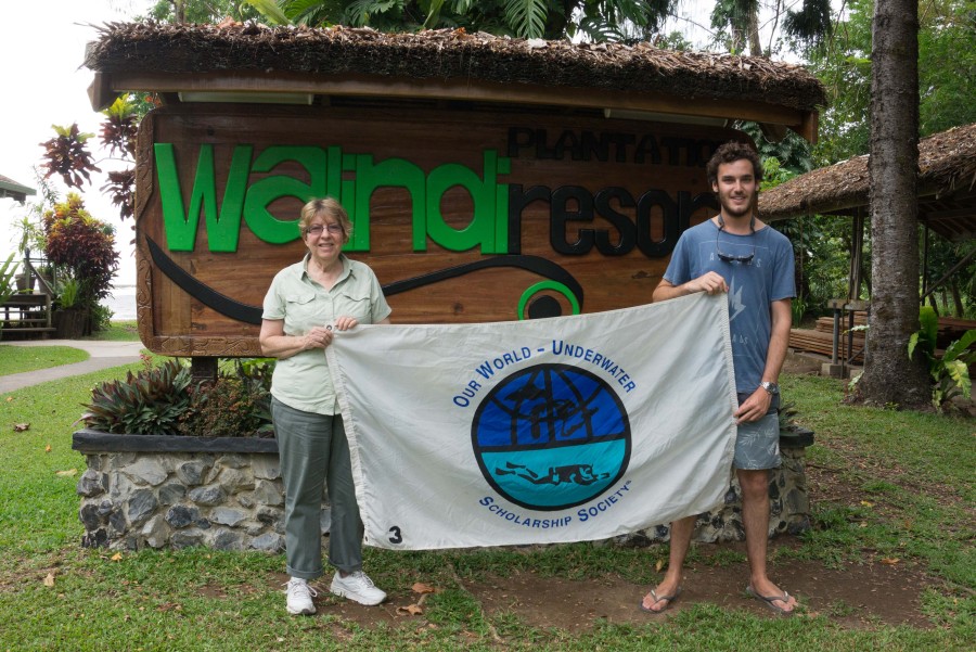 Cecilie Benjamin and I at Walindi Plantation Resort