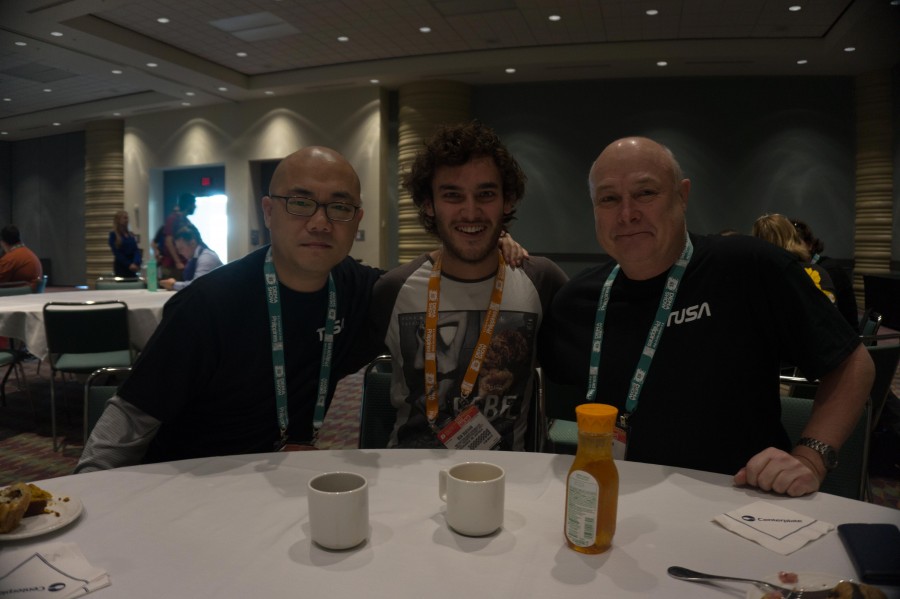 Brain and David from TUSA with me at the OWUSS breakfast. 