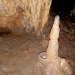 Mayan pot stuck in a stalagmite