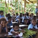 Singing in the temporary classroom