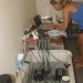 Conducting respirometry experiment at Lizard Island Research Station