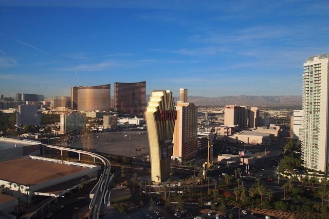 View from the top! Looking out over Vegas