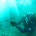 15) Matt using a lift bag to uncover Phoenician shipwreck